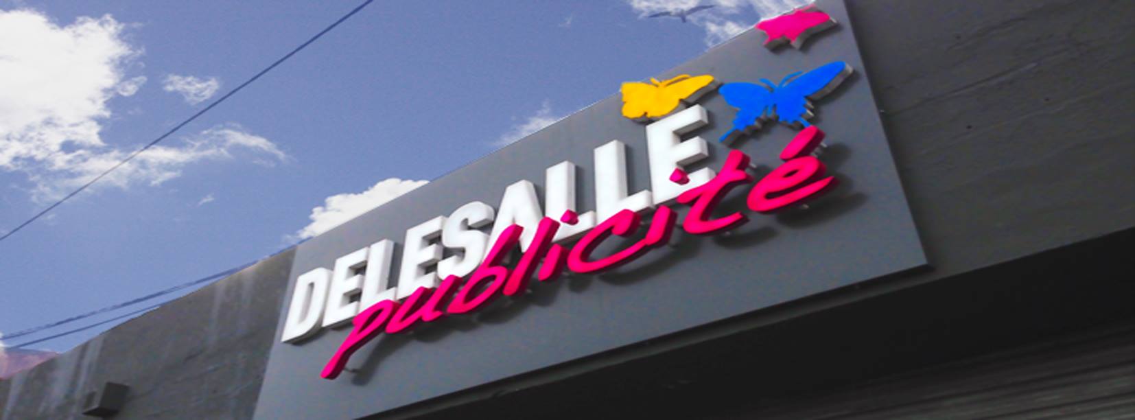 Enseigne Delesalle publicité calais